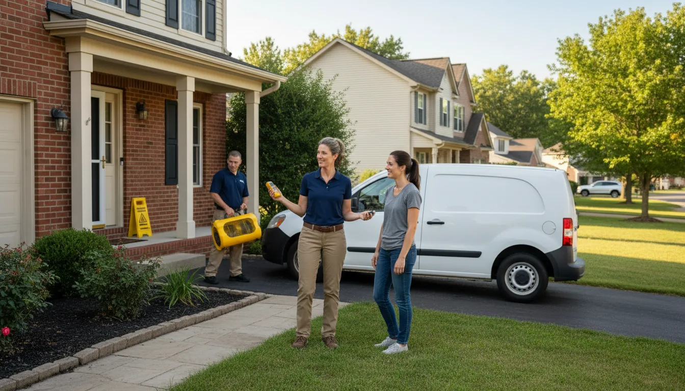 Residential water damage restoration in Blossburg, PA